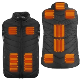 Heated Vest Electric USB Jacket Men Women Heating Coat Thermal Body Warmer Wear With 3 Temperature Levels (Option: 2XL)